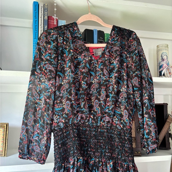 ANTHRO VANESSA VIRGINIA Daytriper Paisley Print Dress SZ XS - Picture 3 of 6